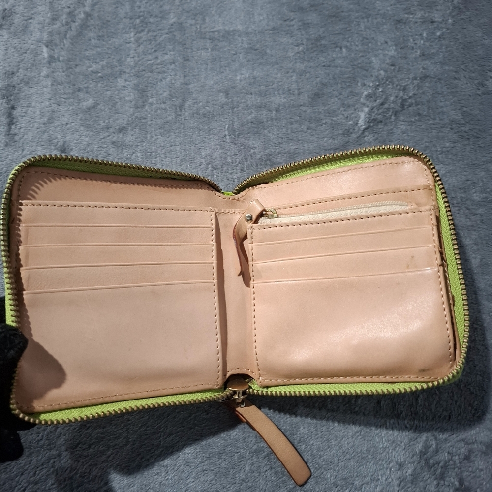 kate spade New York Lime Patent Zip-Around Wallet - Picture 7 of 10
